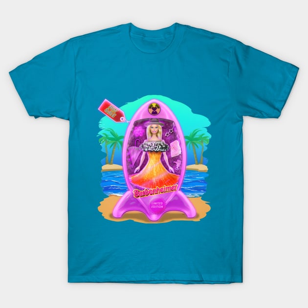 Barbenheimer - The new Atomic Barbie!. T-Shirt by GraphixRealm